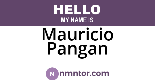 Mauricio Pangan