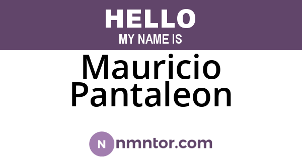Mauricio Pantaleon