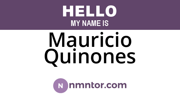 Mauricio Quinones
