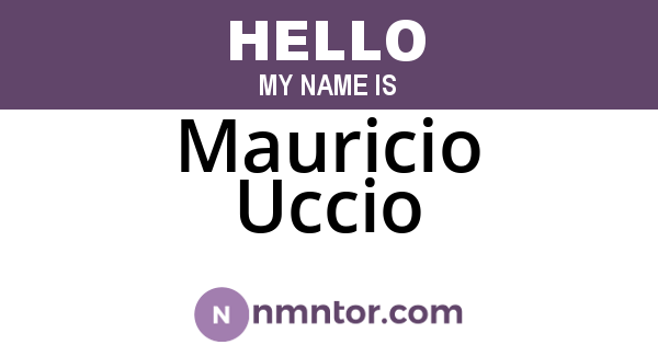 Mauricio Uccio