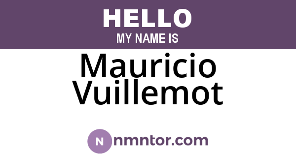 Mauricio Vuillemot