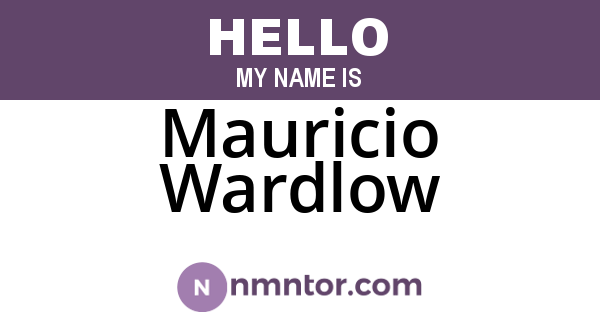 Mauricio Wardlow
