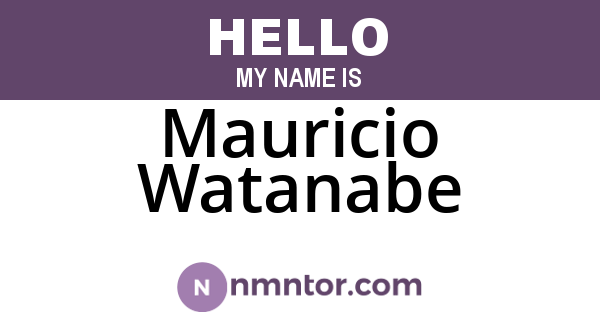 Mauricio Watanabe