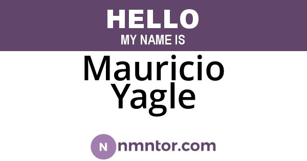 Mauricio Yagle