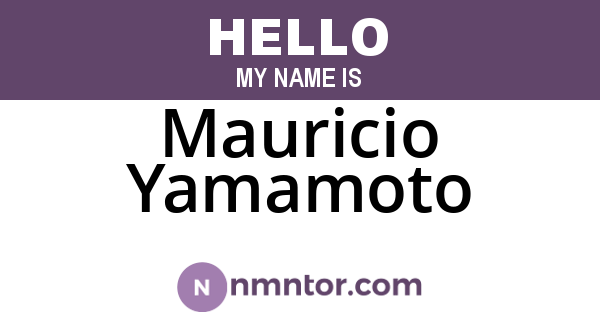 Mauricio Yamamoto
