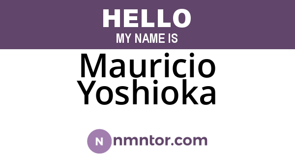 Mauricio Yoshioka