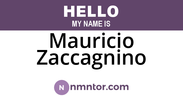 Mauricio Zaccagnino
