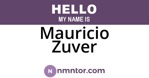 Mauricio Zuver