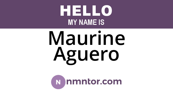 Maurine Aguero