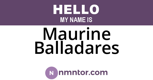 Maurine Balladares