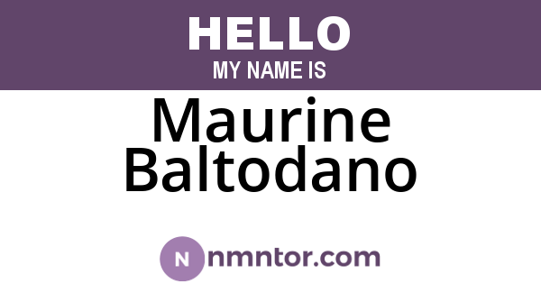 Maurine Baltodano