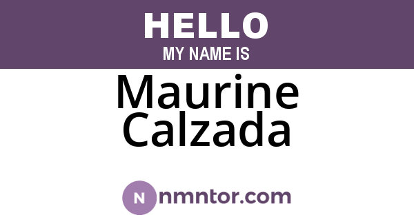 Maurine Calzada