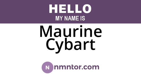 Maurine Cybart