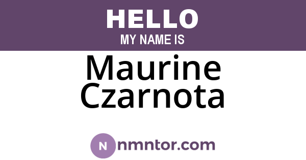 Maurine Czarnota