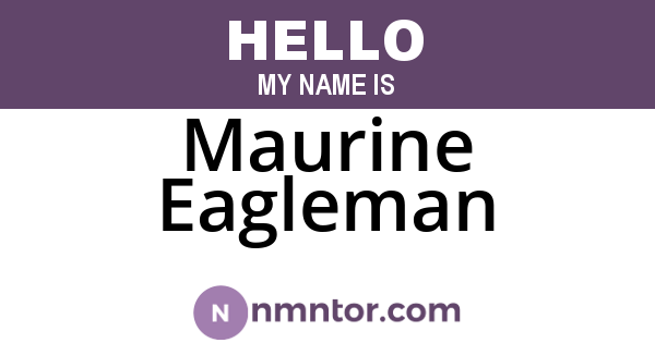 Maurine Eagleman