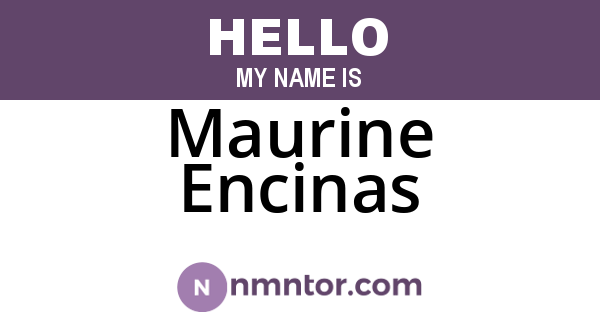 Maurine Encinas