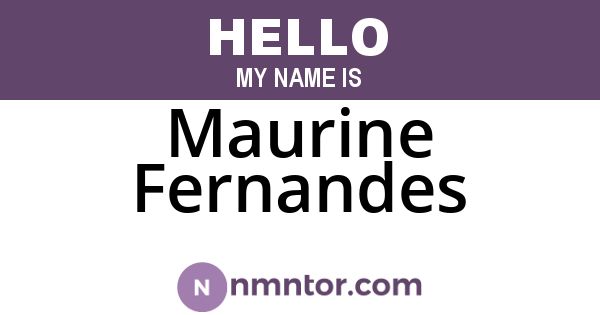Maurine Fernandes