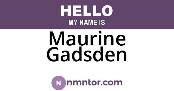 Maurine Gadsden
