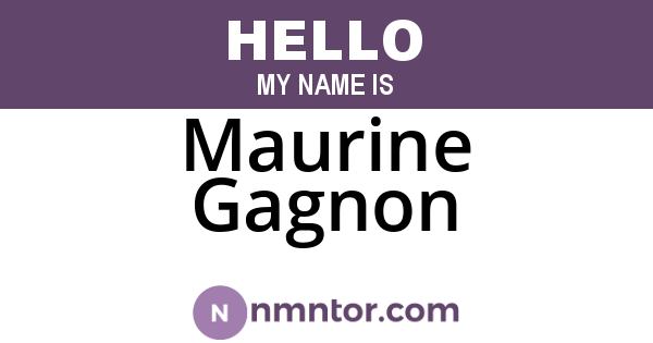 Maurine Gagnon