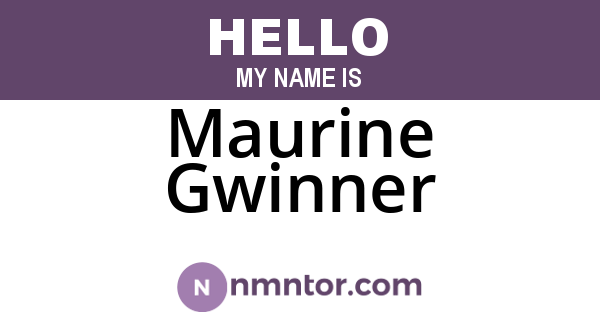 Maurine Gwinner
