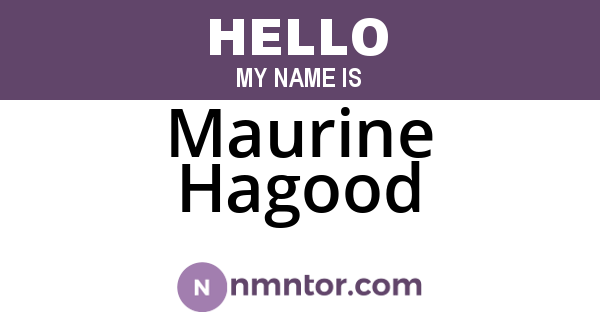 Maurine Hagood