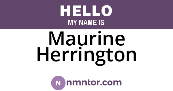 Maurine Herrington