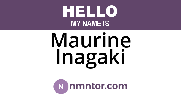 Maurine Inagaki