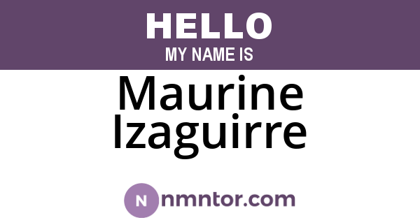 Maurine Izaguirre