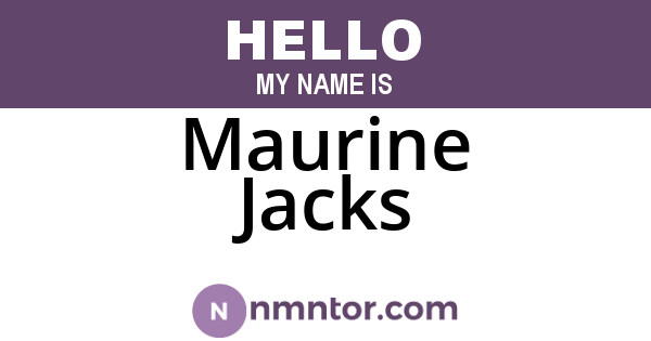 Maurine Jacks