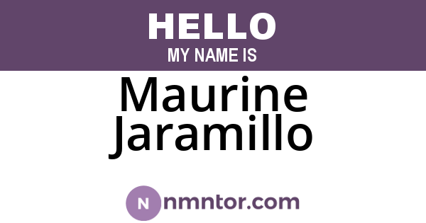 Maurine Jaramillo