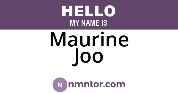 Maurine Joo