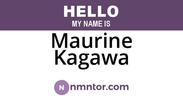 Maurine Kagawa