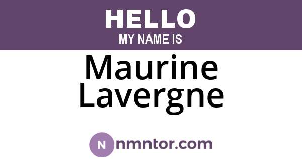 Maurine Lavergne