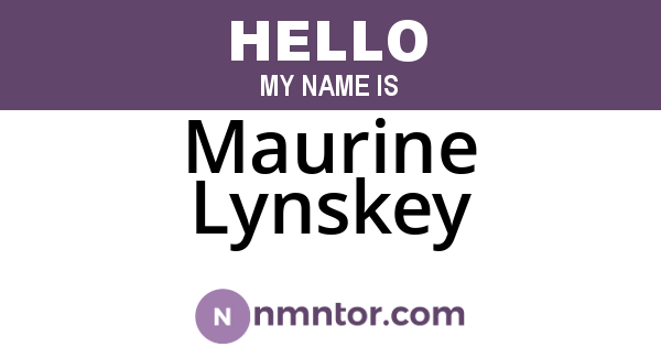 Maurine Lynskey
