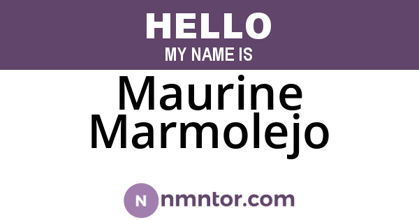 Maurine Marmolejo