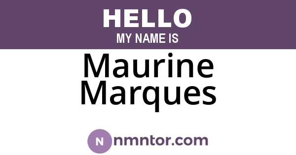 Maurine Marques