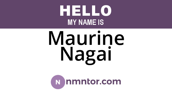 Maurine Nagai