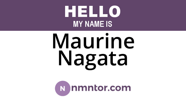 Maurine Nagata