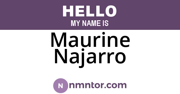 Maurine Najarro
