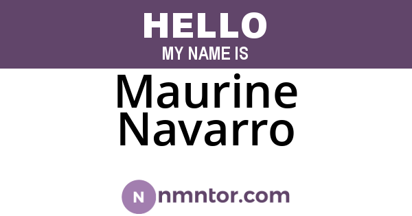 Maurine Navarro