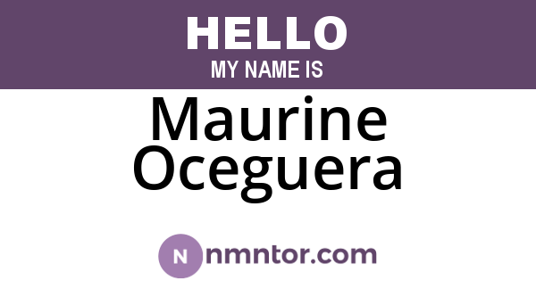 Maurine Oceguera