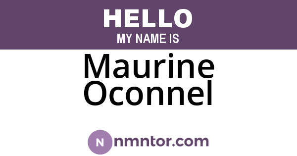 Maurine Oconnel