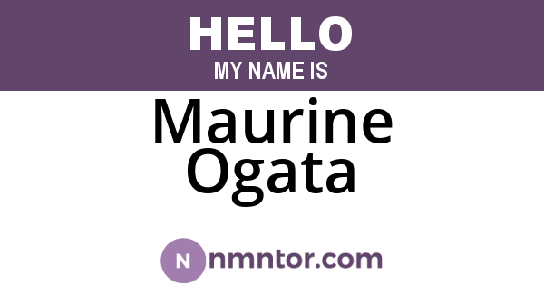 Maurine Ogata