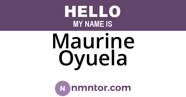 Maurine Oyuela