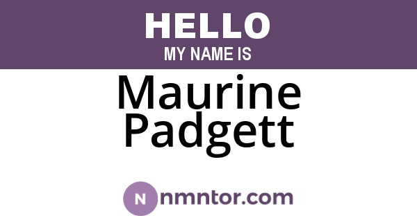 Maurine Padgett