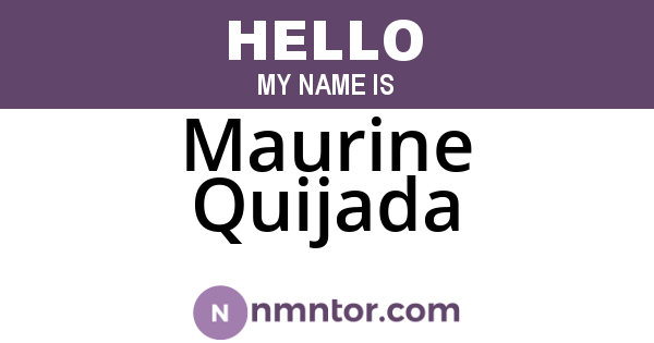 Maurine Quijada