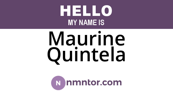 Maurine Quintela