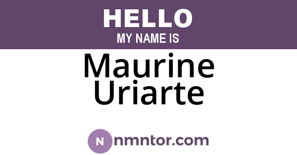 Maurine Uriarte