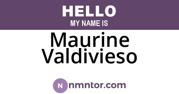 Maurine Valdivieso