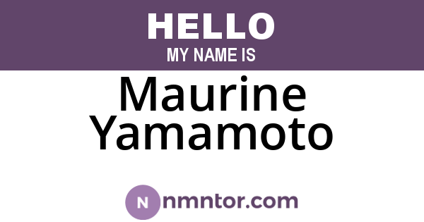 Maurine Yamamoto